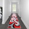 Flash Furniture Red 3' x 16' Modern Plush Abstract Area Rug KP-RG952-316-RD-GG - alternate 1